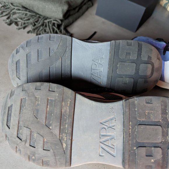 Zara MULTI-PIECE TECHNICAL SNEAKERS | US Women's 7 / Kids 4 - Picture 15 of 15